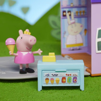 Peppa Pig Peppa'S Club Peppa'S Ice Cream Shop Preschool Playset Toy, Includes 1 Figure, 4 Accessories, Carry Handle, For Ages 3 And Up