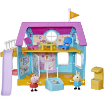Peppa Pig Peppa'S Club Peppa'S Kids Only Clubhouse Playset Preschool Toy Sound Effects Includes 2 Figures, 7 Accessories: Ages 3 And Up, Multicolor, F35565S1
