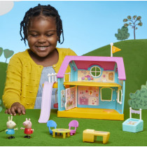 Peppa Pig Peppa'S Club Peppa'S Kids Only Clubhouse Playset Preschool Toy Sound Effects Includes 2 Figures, 7 Accessories: Ages 3 And Up, Multicolor, F35565S1