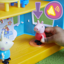 Peppa Pig Peppa'S Club Peppa'S Kids Only Clubhouse Playset Preschool Toy Sound Effects Includes 2 Figures, 7 Accessories: Ages 3 And Up, Multicolor, F35565S1