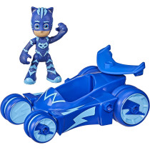 Pj Masks Cat Car Preschool Toy, Catboy Car With Catboy Action Figure For Kids Ages 3 And Up, Multicolour, F2131, Hero Vehicle Catcar