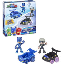 Pj Masks Catboy Vs Luna Girl Battle Racers Preschool Toy Vehicle And Action Figure Set For Kids Ages 3 And Up