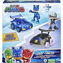 Pj Masks Catboy Vs Luna Girl Battle Racers Preschool Toy Vehicle And Action Figure Set For Kids Ages 3 And Up