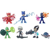 Pj Masks Hero And Villain Figure Set Preschool Toy, 7 Action Figures With 10 Accessories, Ages 3 And Up, Multicolor