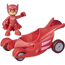 Pj Masks Owl Glider Preschool Toy, Owlette Car With Owlette Action Figure For Kids Ages 3 And Up, Multicolour, F2129, Hero Vehicle Owl Glider