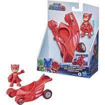 Pj Masks Owl Glider Preschool Toy, Owlette Car With Owlette Action Figure For Kids Ages 3 And Up, Multicolour, F2129, Hero Vehicle Owl Glider