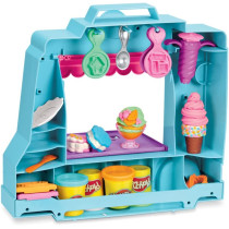 Play Doh Ice Cream Truck Playset, Pretend Play Toy For Kids 3 Years And Up With 20 Tools, 5 Modeling Compound Colors, Over 250 Possible Combinations, Multicolour, F1390