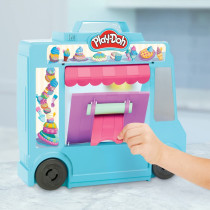 Play Doh Ice Cream Truck Playset, Pretend Play Toy For Kids 3 Years And Up With 20 Tools, 5 Modeling Compound Colors, Over 250 Possible Combinations, Multicolour, F1390