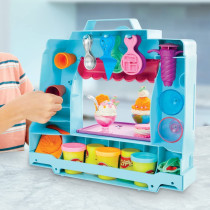 Play Doh Ice Cream Truck Playset, Pretend Play Toy For Kids 3 Years And Up With 20 Tools, 5 Modeling Compound Colors, Over 250 Possible Combinations, Multicolour, F1390