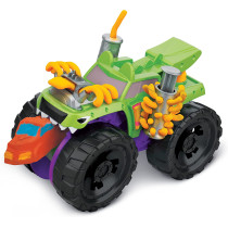 Play Doh Wheels Chompin' Monster Truck Toy For Kids 3 Years And Up With Car Accessory And 4 Non Toxic Colors Including Terrain Color, Multicolour, F1322