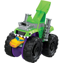 Play Doh Wheels Chompin' Monster Truck Toy For Kids 3 Years And Up With Car Accessory And 4 Non Toxic Colors Including Terrain Color, Multicolour, F1322