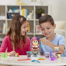 Play-Doh Crazy Cuts Stylist Hair Salon Pretend Play Toy For Kids 3 Years And Up With 8 Tri-Color Play-Doh Cans, 2 Ounces Each, Non-Toxic