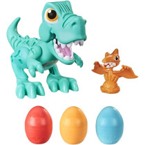 Play-Doh Dino Crew Crunchin' T-Rex Toy For Kids 3 Years And Up With Dinosaur Sounds And 3 Play-Doh Eggs