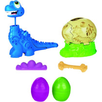 Play-Doh Dino Crew Growin' Tall Bronto Toy Dinosaur For Kids 3 Years And Up With 2 Play-Doh Eggs, 2.5 Ounces Each, Non-Toxic