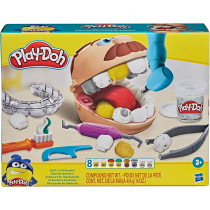 Play-Doh Drill 'N Fill Dentist Toy For Children 3 Years And Up With 8 Modelling Compound Pots, Non-Toxic, Assorted Colours