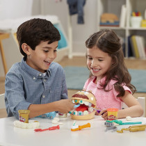 Play-Doh Drill 'N Fill Dentist Toy For Children 3 Years And Up With 8 Modelling Compound Pots, Non-Toxic, Assorted Colours