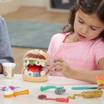 Play-Doh Drill 'N Fill Dentist Toy For Children 3 Years And Up With 8 Modelling Compound Pots, Non-Toxic, Assorted Colours