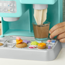 Play-Doh Kitchen Creations Colorful Cafe Playset With 5 Modeling Compound Colors, Play Food Coffee Toy For Kids 3 Years And Up, Non-Toxic