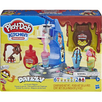 Play-Doh Kitchen Creations Drizzy Ice Cream Playset Featuring Drizzle Compound And 6 Non-Toxic Play-Doh Colors
