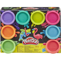 Play-Doh Neon Colors 8 Pack Of 2-Ounce Cans, Toys For 2 Years And Up, Arts And Crafts For Kids, Imagination Toys