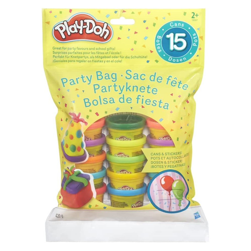 Play-Doh Party Bag, 15 Mini Play-Doh Cans For Kids Party Favors, Trick Or Treat Toys, Classroom Prizes, Toys For 2 Year Olds And Up, 1 Ounce Each