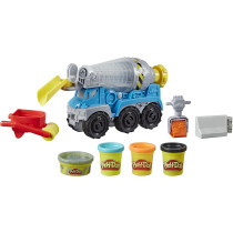 Play-Doh Wheels Cement Truck Toy With 4 Non-Toxic Play-Doh Colors