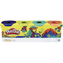 Play-Doh Wild Non-Toxic Colors, Multicolor, Pack Of 4