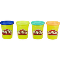 Play-Doh Wild Non-Toxic Colors, Multicolor, Pack Of 4