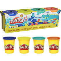 Play-Doh Wild Non-Toxic Colors, Multicolor, Pack Of 4