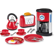 Casdon Morphy Richards Kitchen Set | Toy Kitchen Appliances For Children Aged 3+ | Includes Toaster, Coffee Maker, Kettle & More