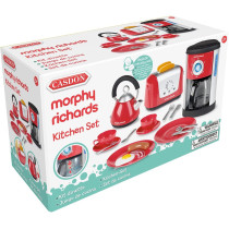 Casdon Morphy Richards Kitchen Set | Toy Kitchen Appliances For Children Aged 3+ | Includes Toaster, Coffee Maker, Kettle & More