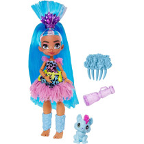 Cave Club Tella Doll (8 - 10-inch) Prehistoric Fashion Doll with Dinosaur Pet GNL86