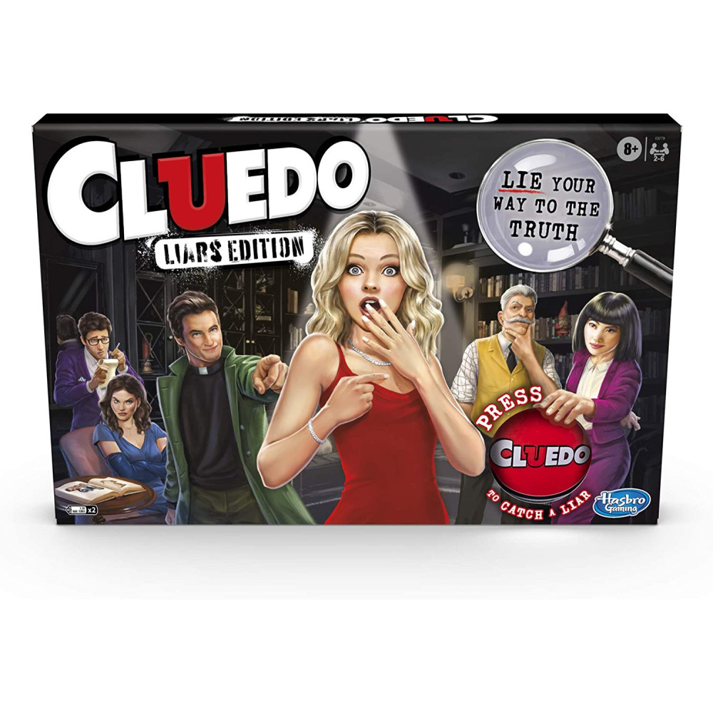 Cluedo Liars Edition Board Game: Murder Mystery Game For Kids 8 And Up: Expose Dishonest Detectives With The Liar Button