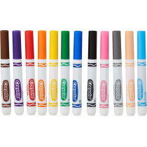 Crayola - 12 Ct. Assorted, Broad Line Markers