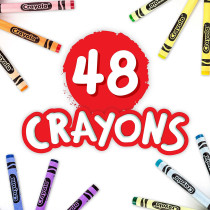 Crayola 48 Pieces Crayons Non-Peggable