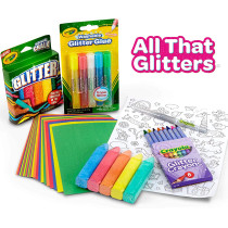 Crayola All That Glitters Art Case Coloring Set, Toys, Gift for Kids Age 5+, Pink
