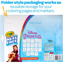 Crayola Color Wonder DISNEY Princess Coloring Book Pages & Markers, Multi-Colour, Cy75-7003