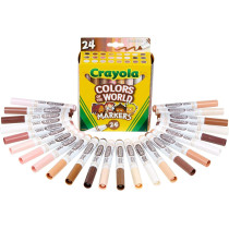 Crayola Colors of the World Washable Markers Pack of 24
