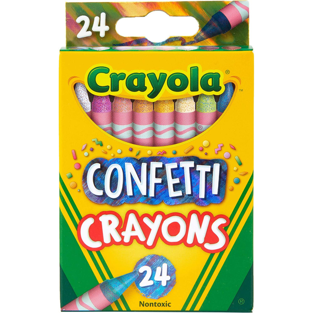 Crayola Confetti Crayons Pack of 24