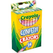 Crayola Confetti Crayons Pack of 24