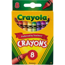 Crayola Crayons, School Supplies, Classic Colors, 8 Count