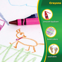 Crayola Crayons, School Supplies, Classic Colors, 8 Count