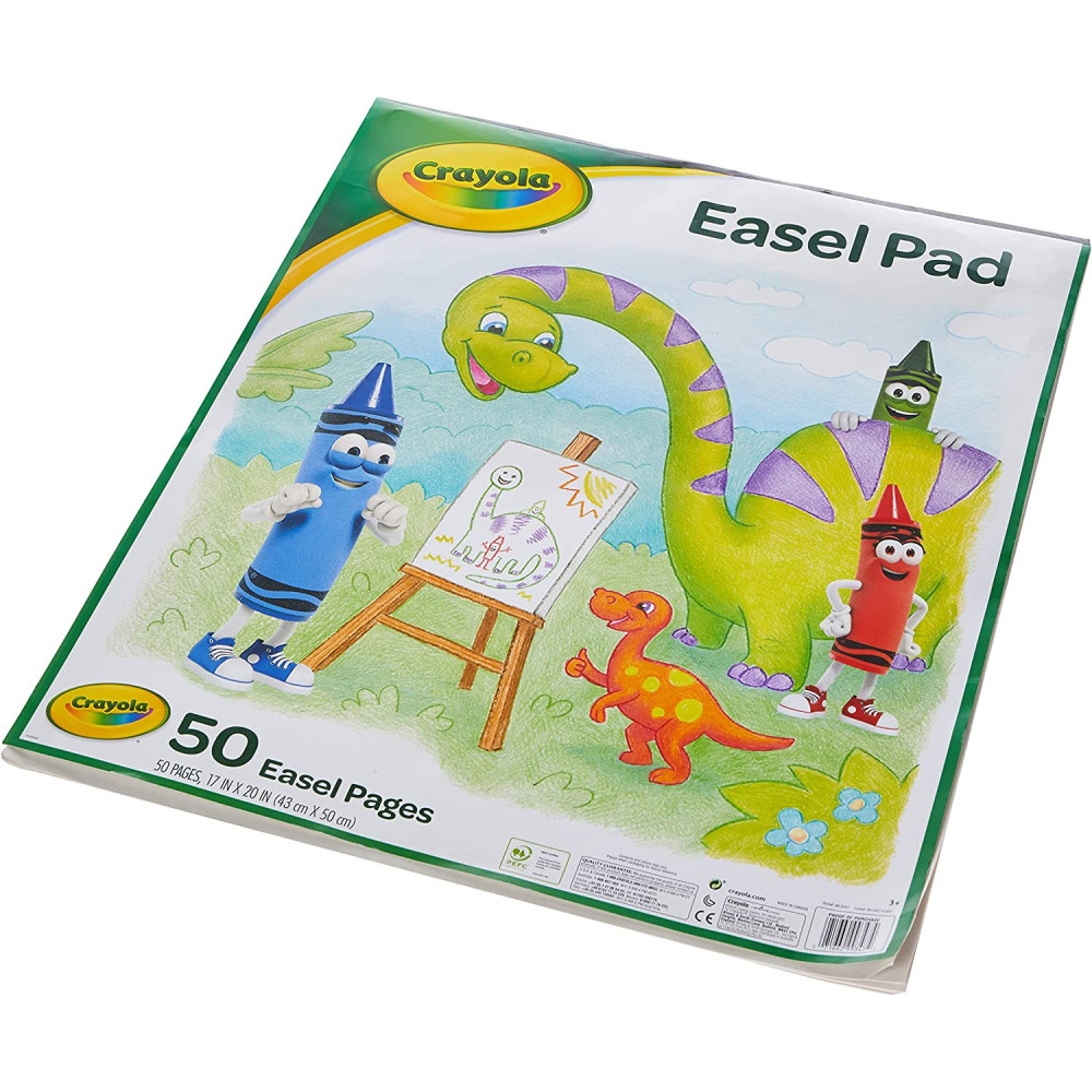 Crayola Easel Pad, 17" X 20", Easel Supplies, 50 Sheets , White