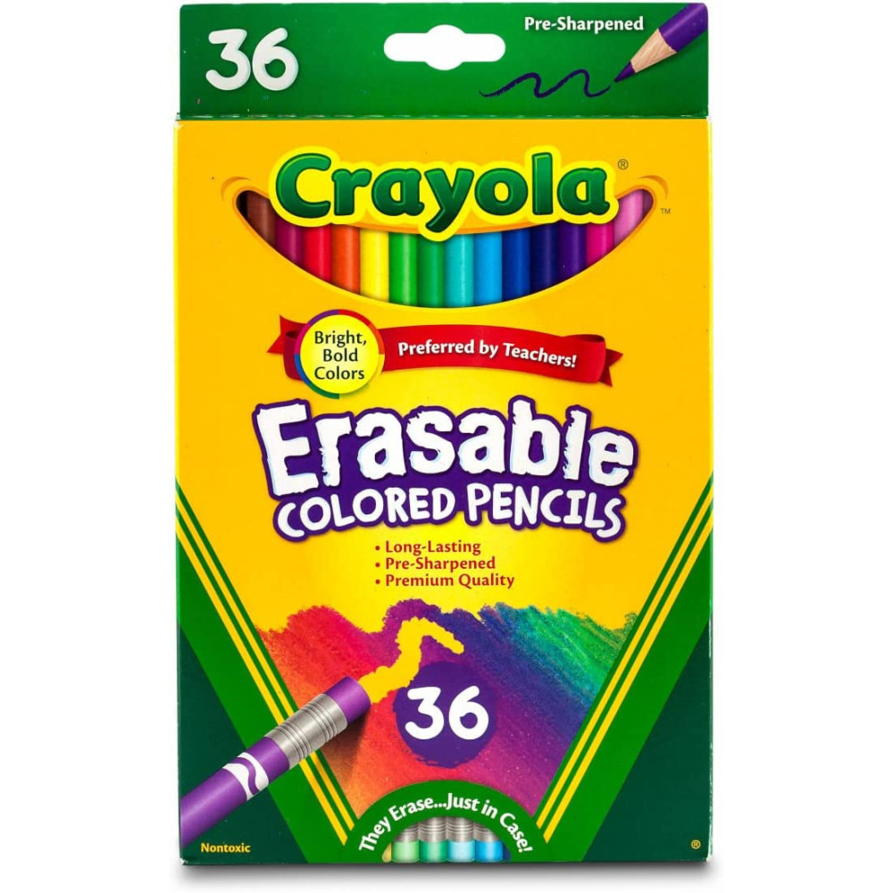 Crayola Erasable Colored Pencils Pack of 36