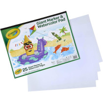 Crayola Giant Marker And Watercolor Pad, Multi-Colour, Cy99-3411