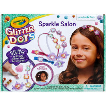 Crayola Glitter Dots Salon Hair Clips Craft, Toys, Gift for Kids, Ages 6, 7, 8, 9