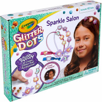 Crayola Glitter Dots Salon Hair Clips Craft, Toys, Gift for Kids, Ages 6, 7, 8, 9