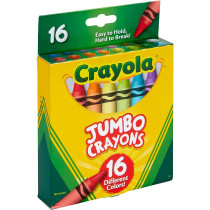 Crayola Jumbo Crayons, Assorted Colors, Great Toddler Crayons, 16 Count