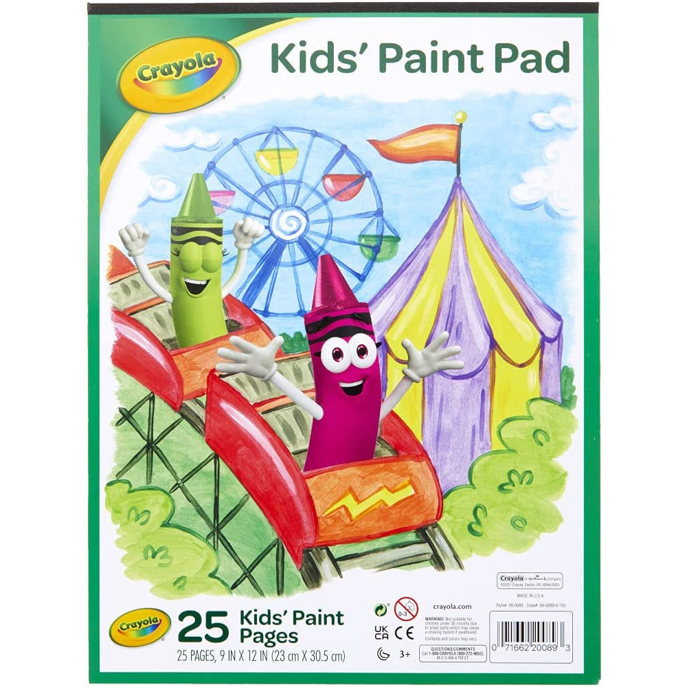 Crayola Painting Paper Pad, Painting Supplies for Kids, 25 Sheets