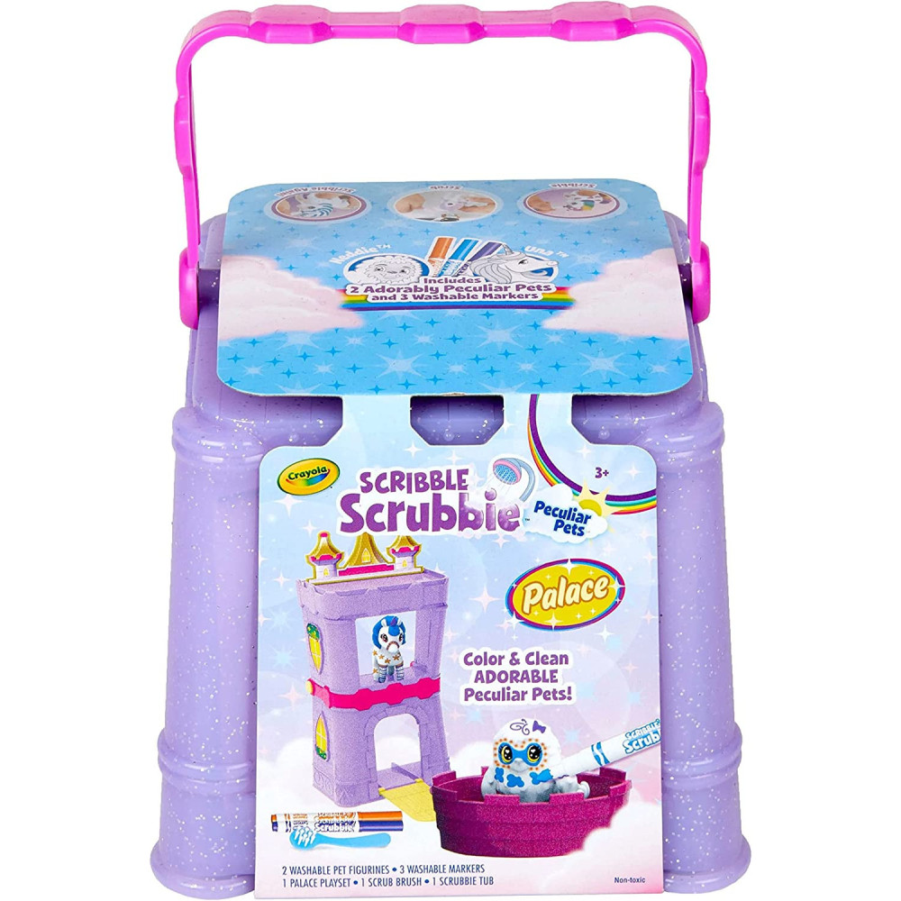 Crayola Scribble Scrubbie Peculiar Pets, Palace, Marker Set, Washable Markers, Easter Gifts For Kids